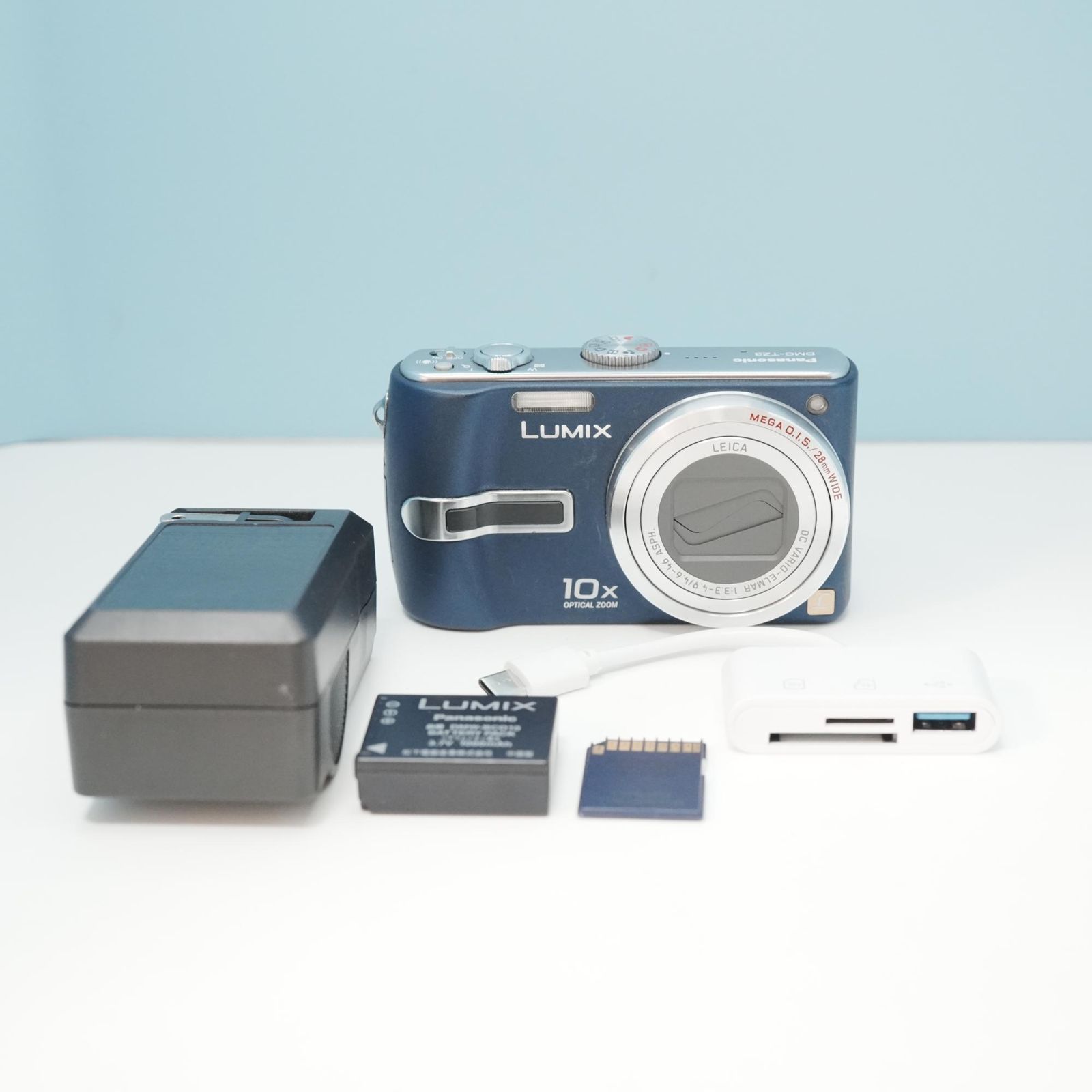 Panasonic LUMIX DMC-TZ3 デジカメ スマホ転送OK フルセット a6508