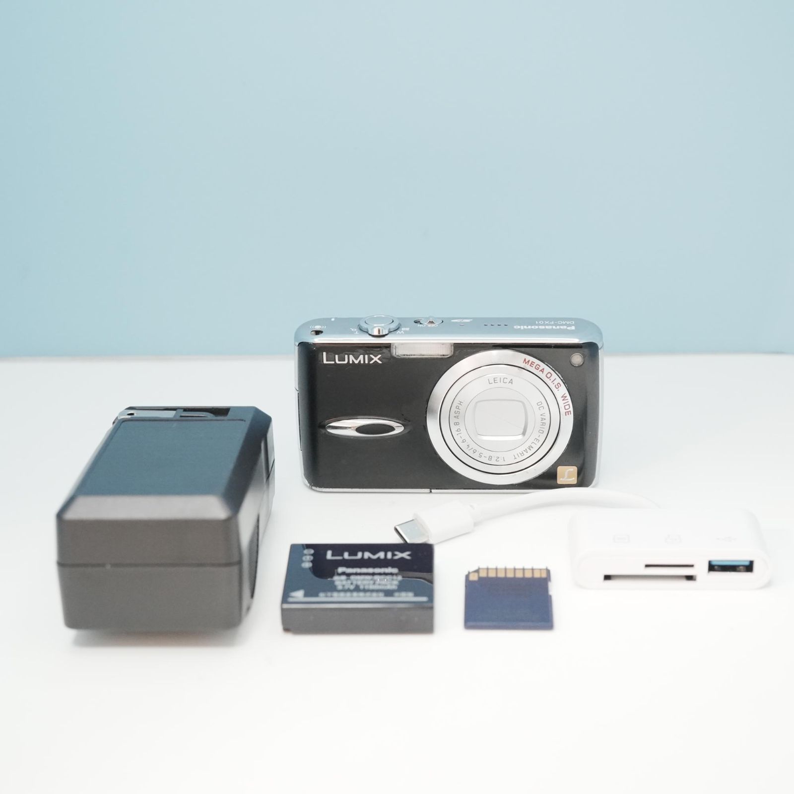 Panasonic LUMIX DMC-FX01 デジカメ スマホ転送OK フルセット a6489