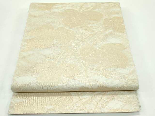 平和屋着物＊夏物　六通柄袋帯　葡萄蔦の葉文　金糸　正絹　逸品　CABG7269rv 20,592円