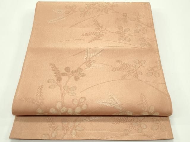 平和屋着物＊夏物　六通柄袋帯　萩　金銀糸　正絹　逸品　CABG7280rv