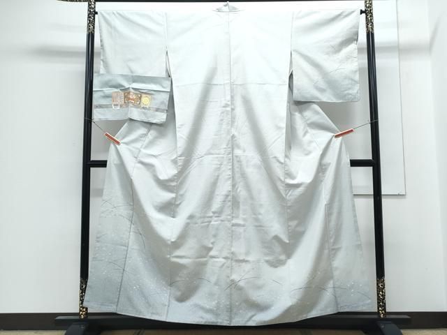 平和屋着物●訪問着　本場染大島紬　草花文　喜名前田織物謹製　証紙付き　正絹　逸品　CABG2786th