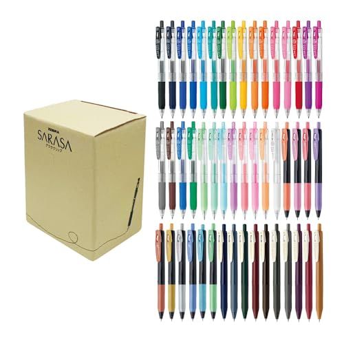 ゼブラ ジェルボールペン サラサクリップ 0.5mm 48色セット 専用パッケージ入 JJ15-48C-AZｍａ