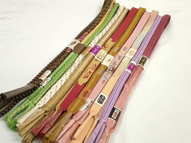 平和屋着物●和装小物 帯締め10本セット 礼装用 組紐 高麗組 笹浪組 金糸 めいくやまと・さが美扱い 逸品 未使用 DABD8131zzz