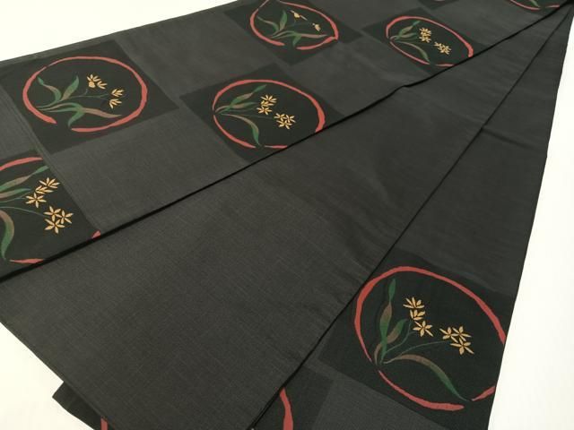 正絹 袋帯 六通柄 今河織物謹製 木屋太 小窓洋花図案 逸品 正絹 袋帯 六通柄 今河織物謹製 木屋太 小窓洋花図案 逸品 木屋太