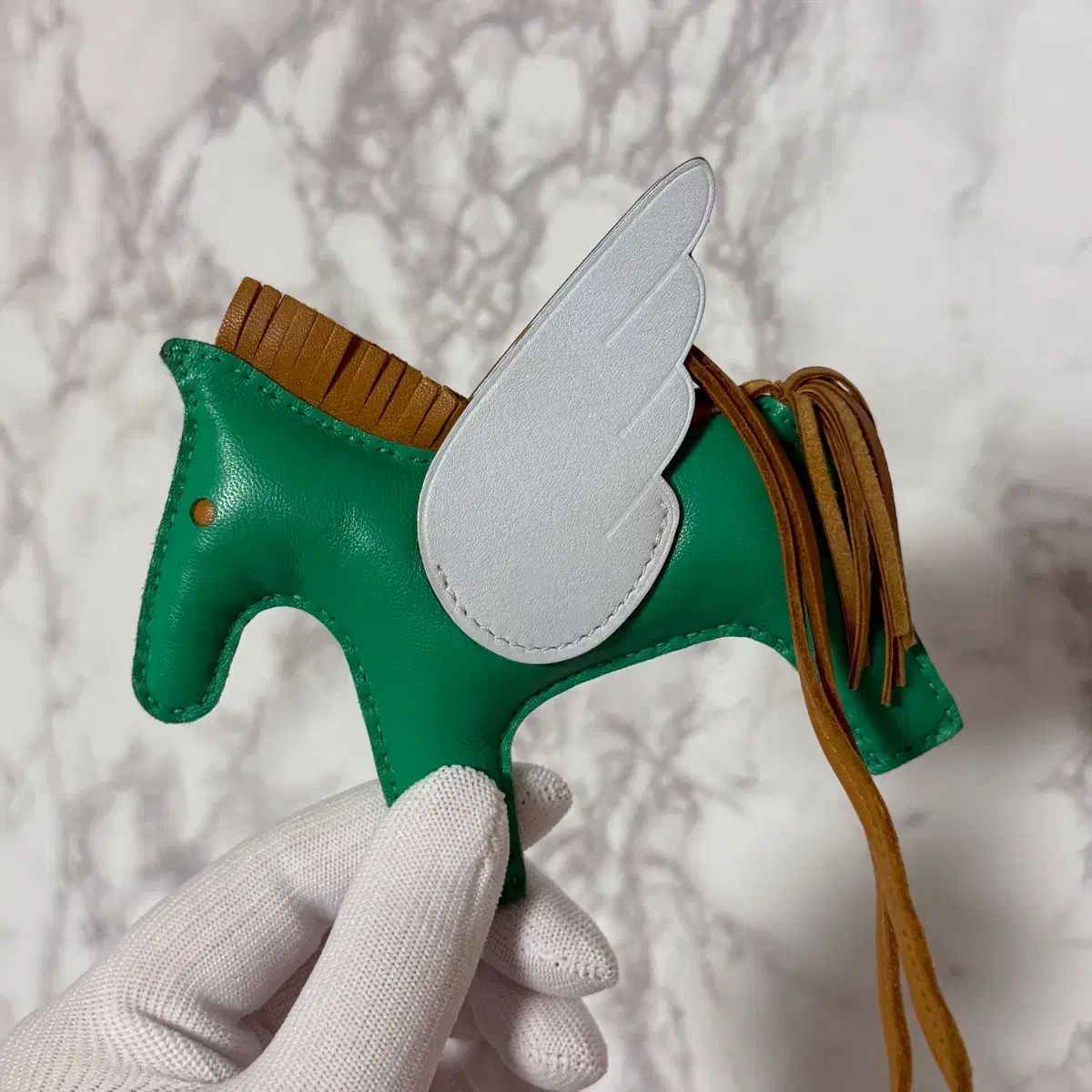 エルメス ロデオ ペガサス グリーン エルメス HERMES チャーム 未使用 