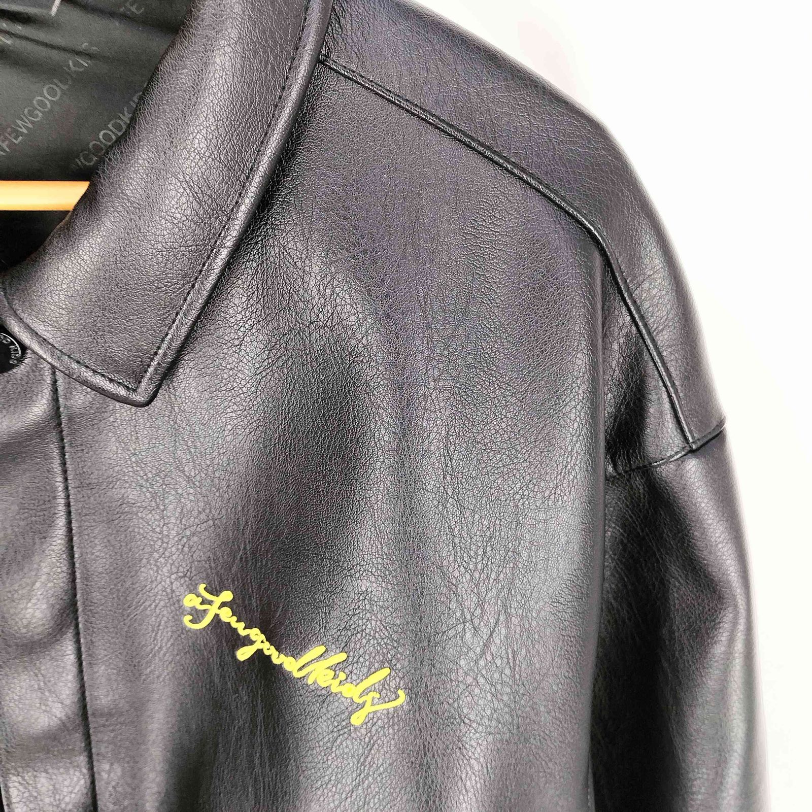 売切 希少 完売品 a few good kids レザージャケット a few Good kids ブラックレザージャケット Lサイズ - メルカリ