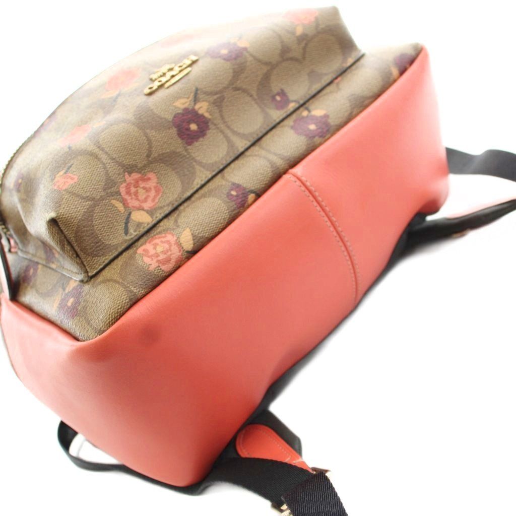 コーチ COACH シグネチャー キャンバスド ピオニー プリント 