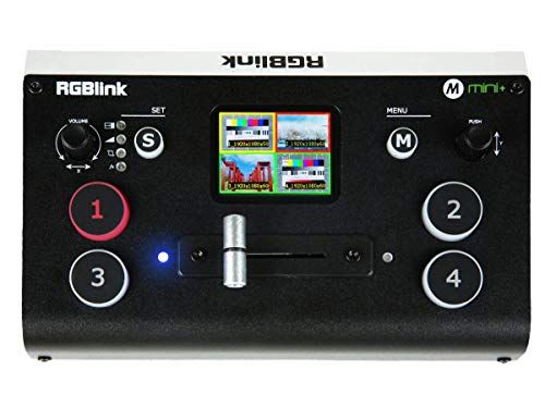 RGBlink Mini+ 4チャンネルHDMIライブストリーミングプロダクションスイッチャー、DSKとPTZコントロール付き。kk 484d949d