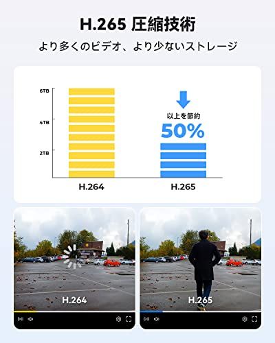 H.View 防犯録画機 NVRビデオレコーダー4K 8MP 8チャンネル H.265