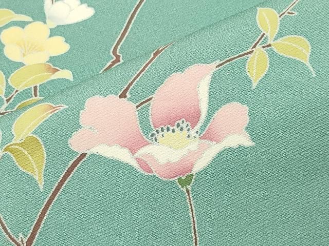 平和屋着物□訪問着 友禅 作家物 枝花文 暈し染め 正絹 逸品