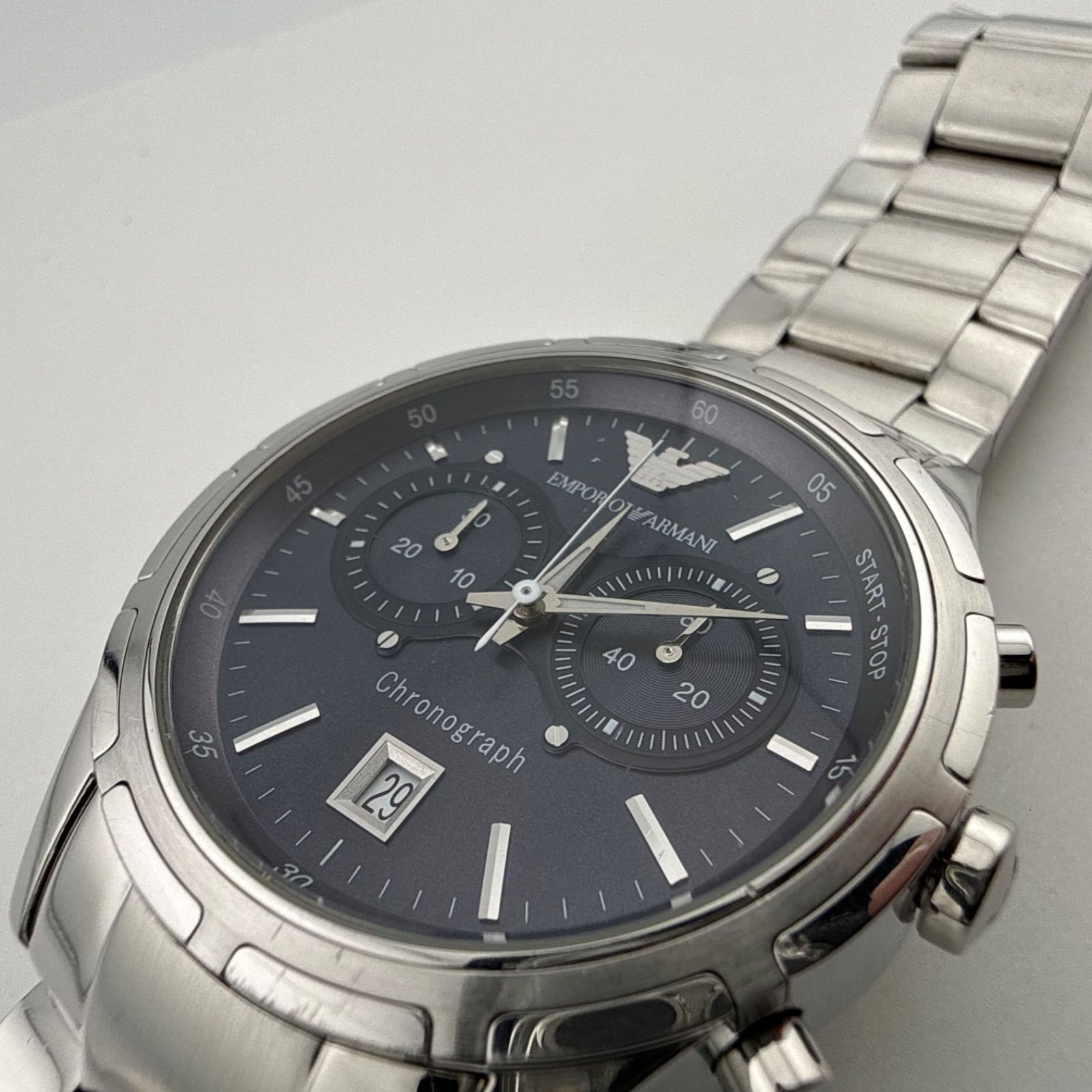 EMPORIO ARMANI エンポリオアルマーニ クロノグラフ AR-0583 メンズ 