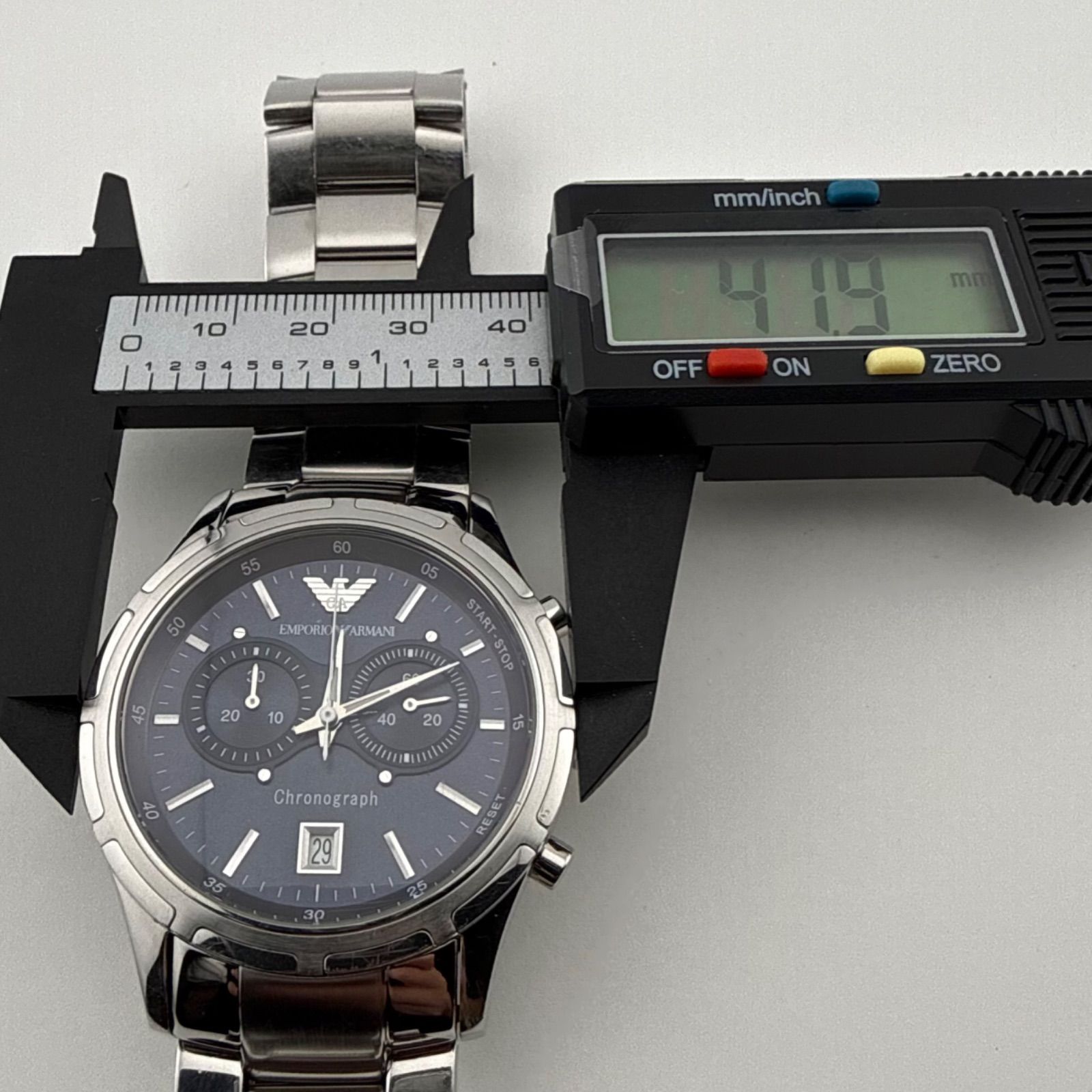 EMPORIO ARMANI エンポリオアルマーニ クロノグラフ AR-0583 メンズ 