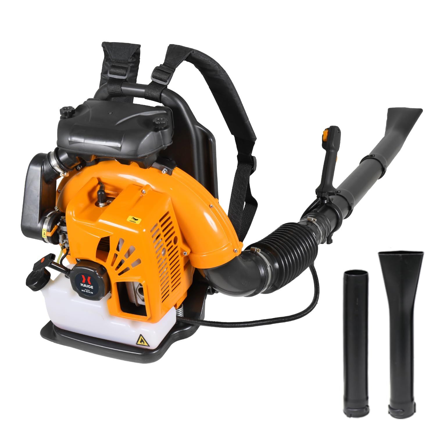 【新品】HAIGE(ハイガー) 背負い式 エンジンブロワー 業務用 63cc 最大風速78m/s ノズル2種類 HG-B263B 2728f234