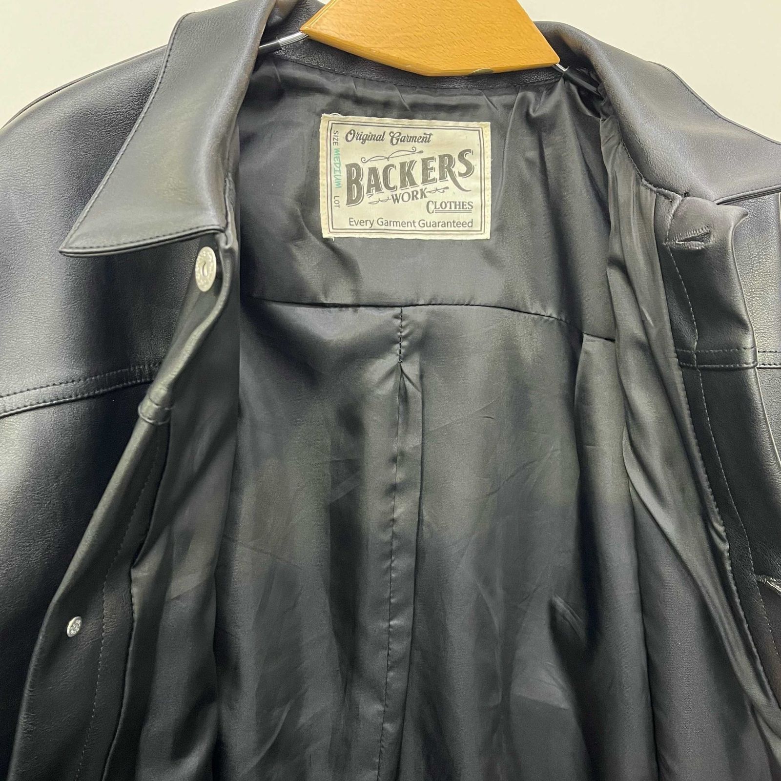 Backers バッカーズ ブルゾン ジャケット M ブラック 黒 K78-3379-1 