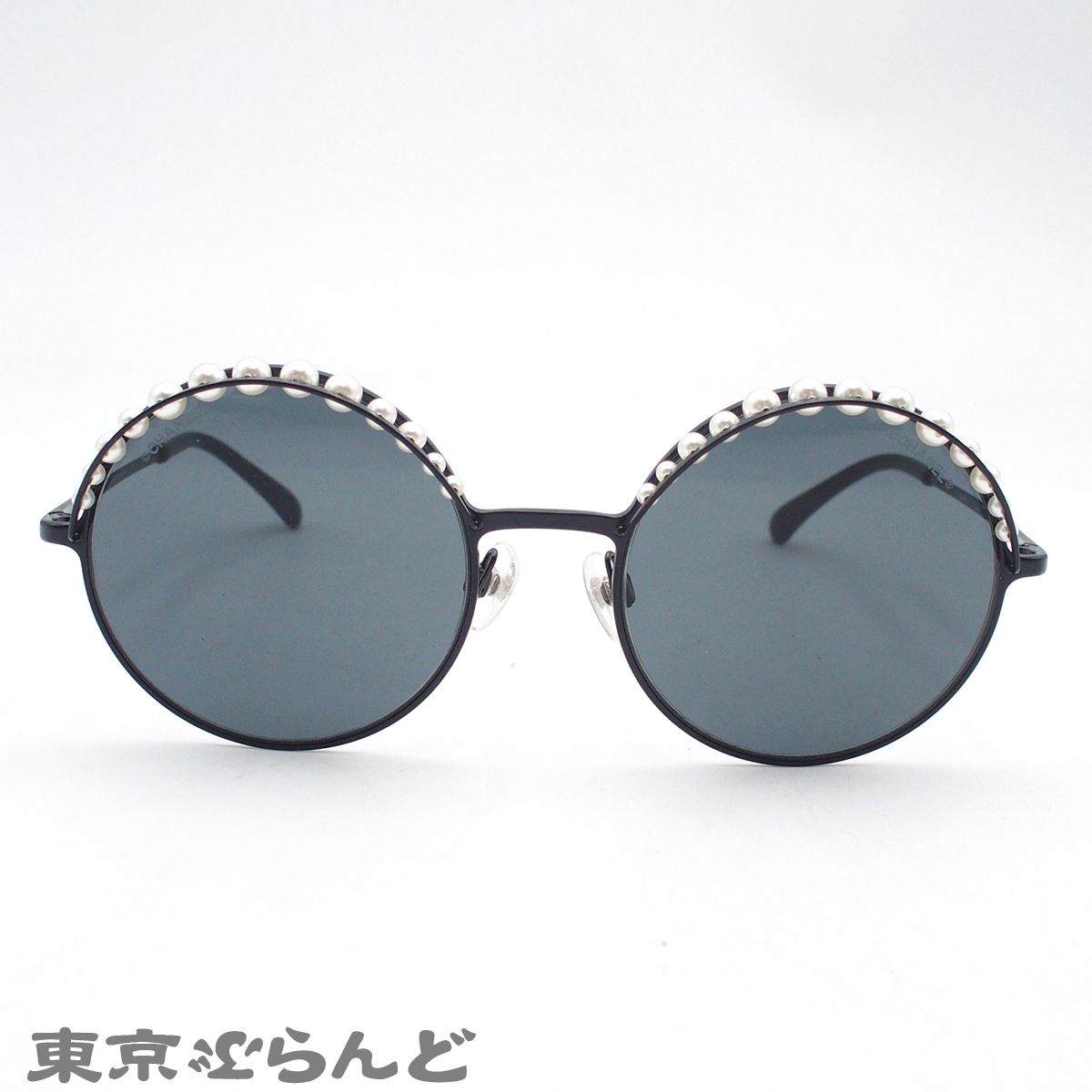 シャネル CHANEL サングラス 4234-H ブラック メタル フェイクパール