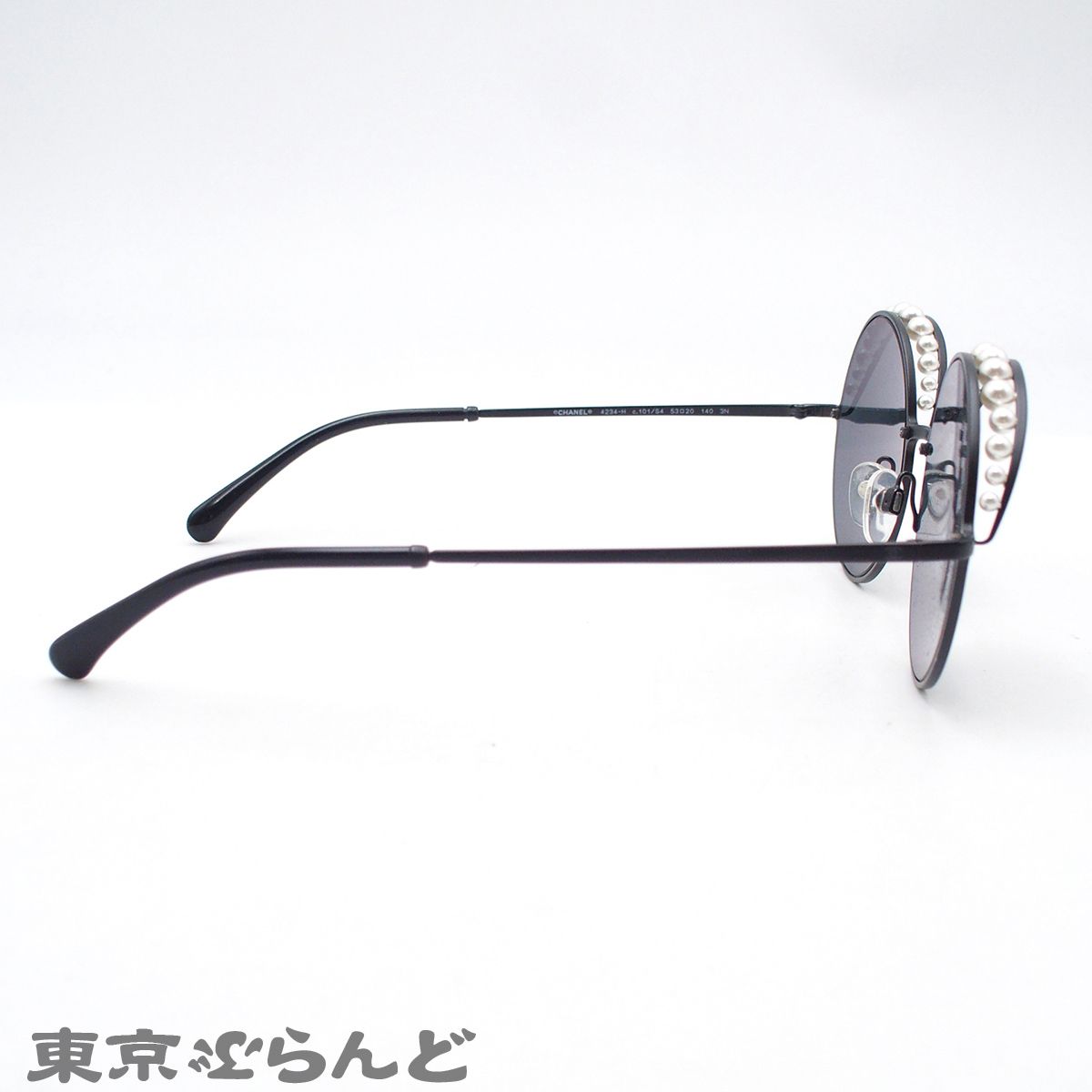 シャネル CHANEL サングラス 4234-H ブラック メタル フェイクパール