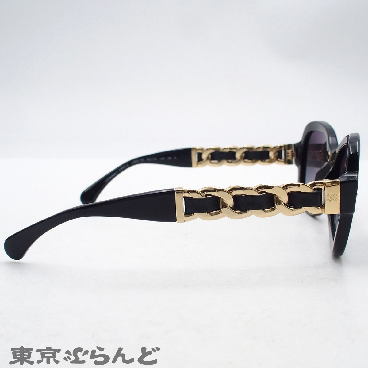 シャネル CHANEL サングラス 5465-Q ブラック プラスチック メタル 