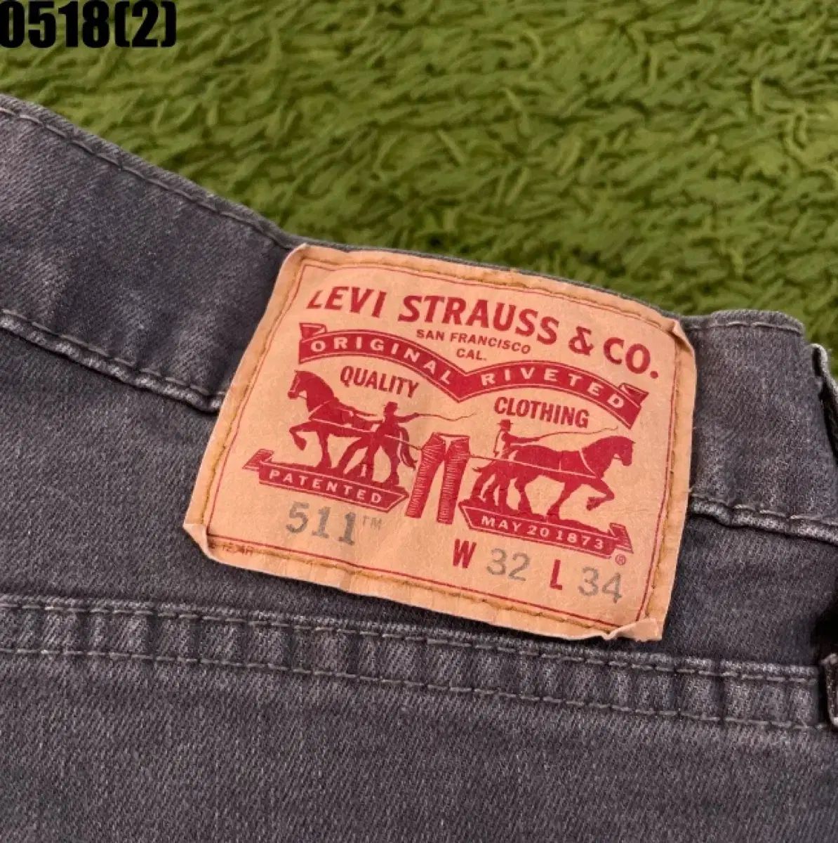 リーバイス 511 グレー スリムフィット デニム W32 リーバイス 511 グレー スリムフィット デニム W32