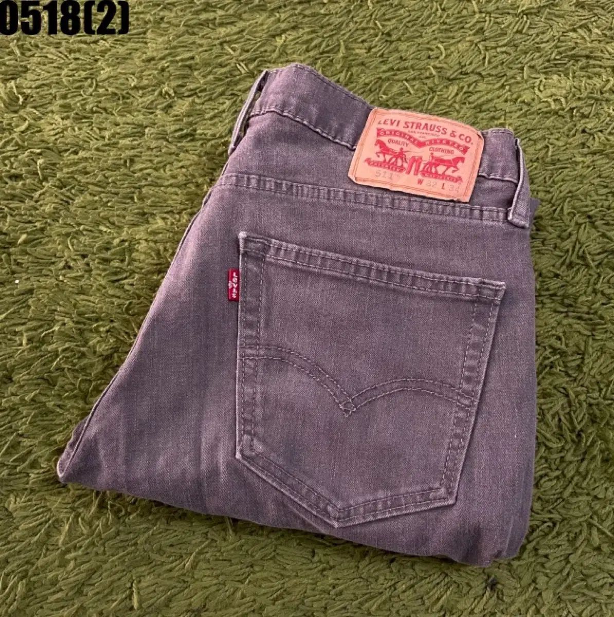 リーバイス 511 グレー スリムフィット デニム W32