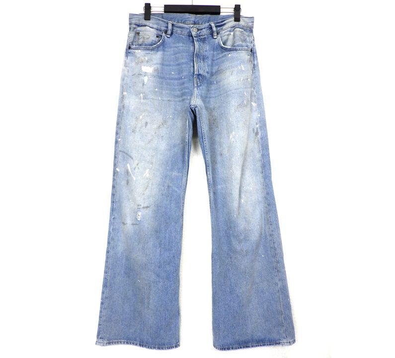 アクネストゥディオズ Acne Studios 【 2021M Trafalgar Loose Fit Jeans B00389 】 ペイント 加工 ルーズ フィット デニム ジーンズ パンツ w27048