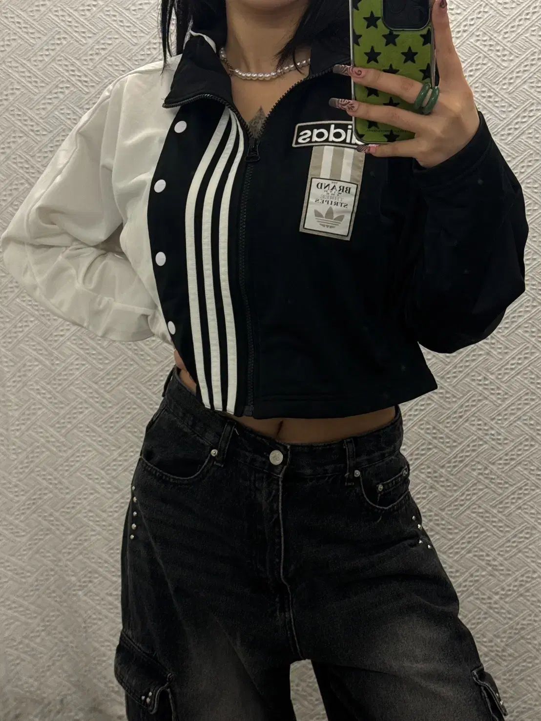 アディダス アディブレーク ストリート パンク クロップド ジャージ ジップアップ K0239