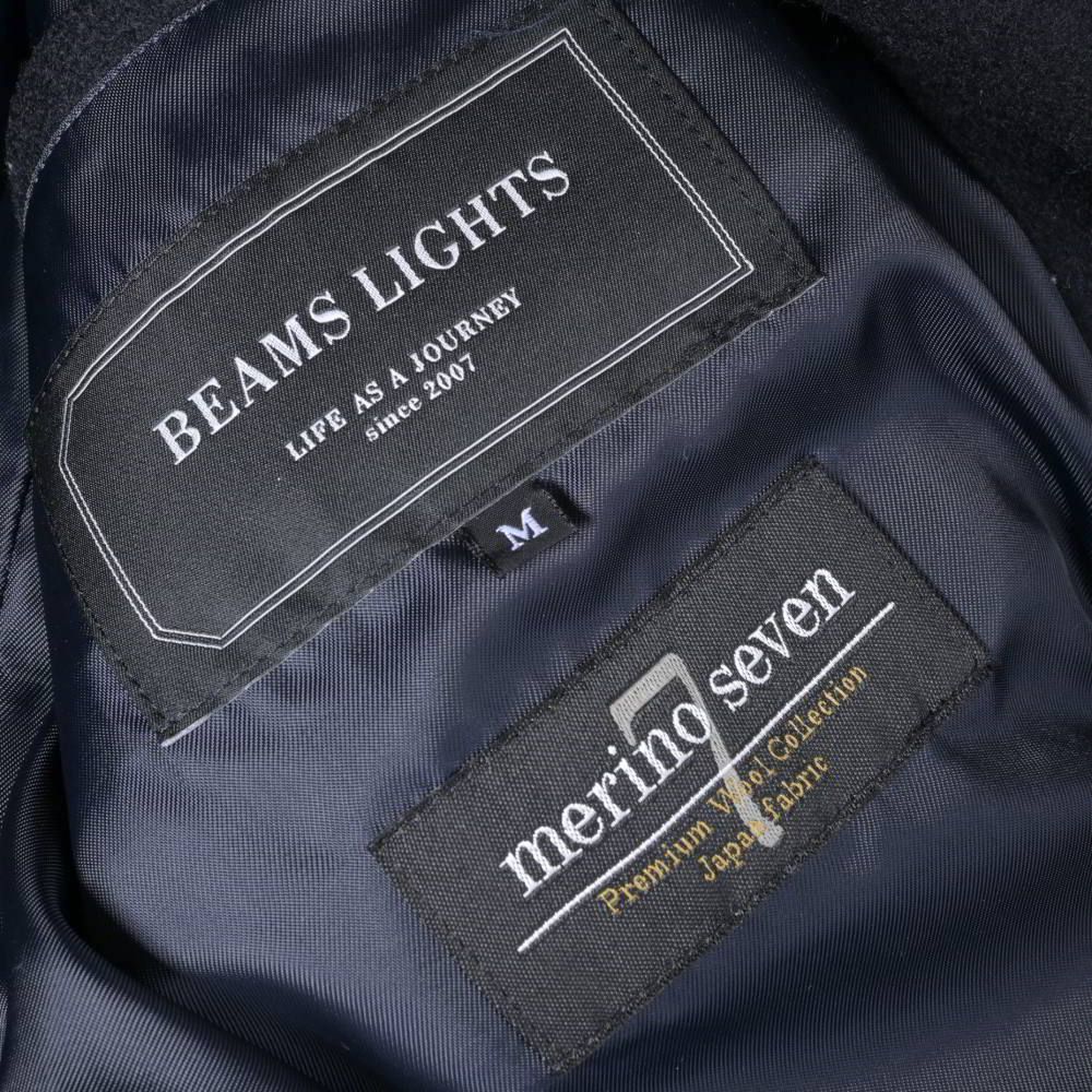 BEAMS Lights ウールナイロン メルトン Pコート - メルカリ