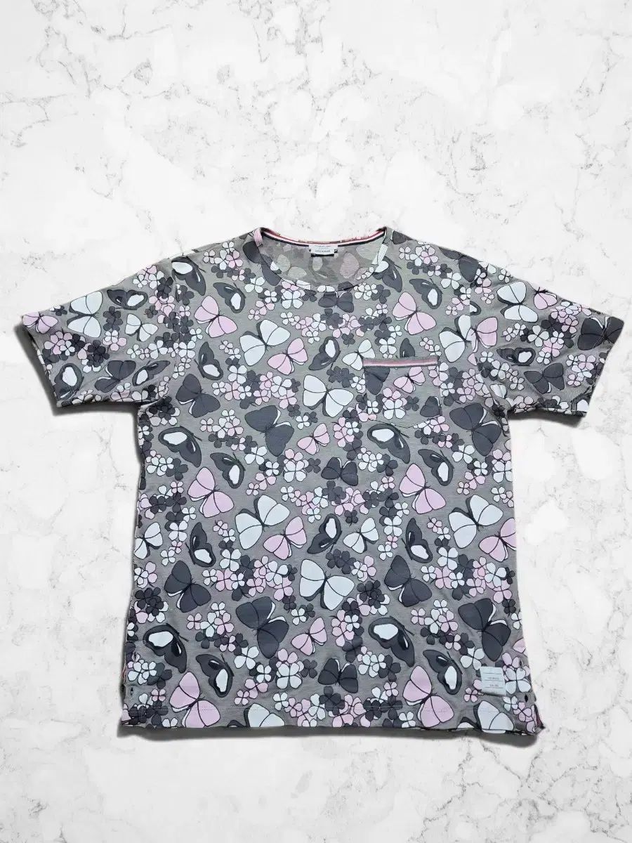 トム・ブラウン ナビ フラワー 半袖Tシャツ サイズ3