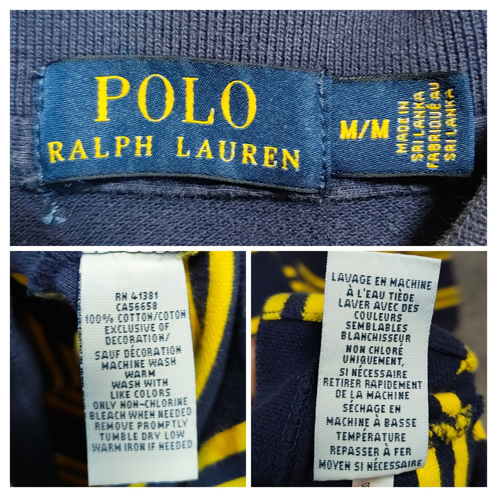 90s POLO RALPH LAURENポロラルフローレン 半袖 ポロシャツ ボーダー