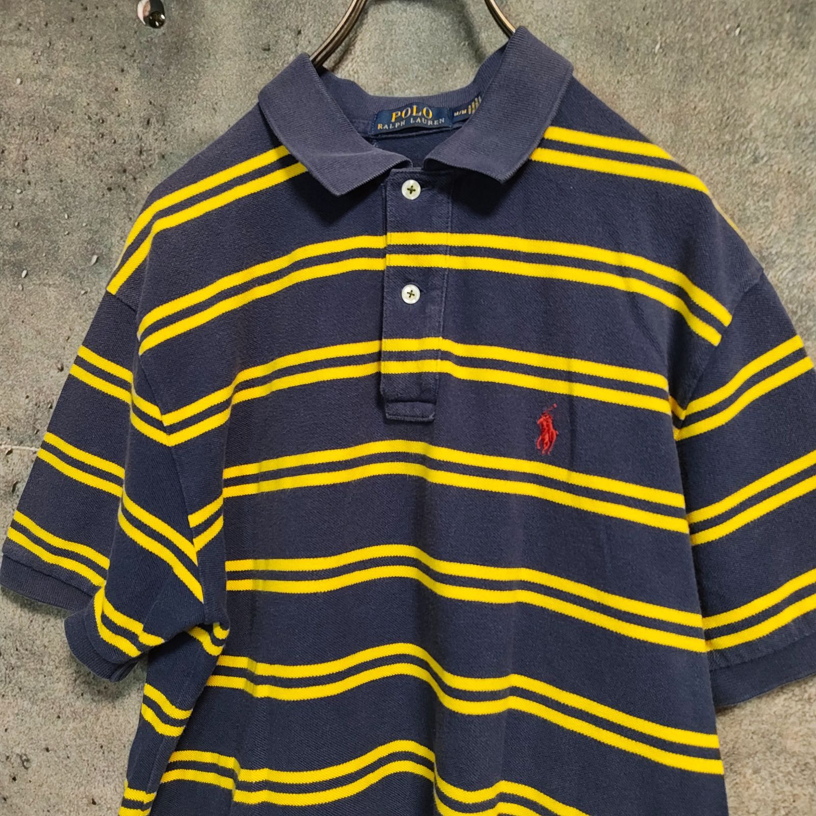 90s POLO RALPH LAURENポロラルフローレン 半袖 ポロシャツ ボーダー