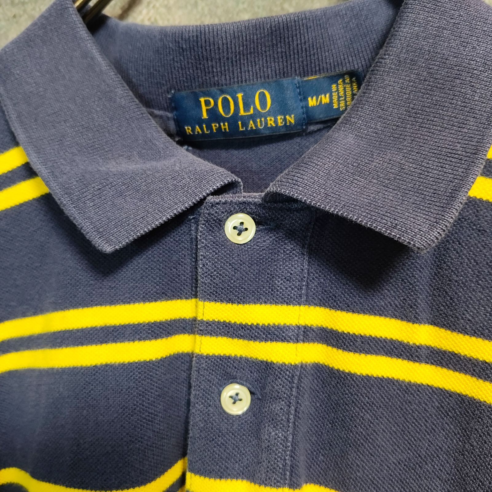 90s POLO RALPH LAURENポロラルフローレン 半袖 ポロシャツ ボーダー