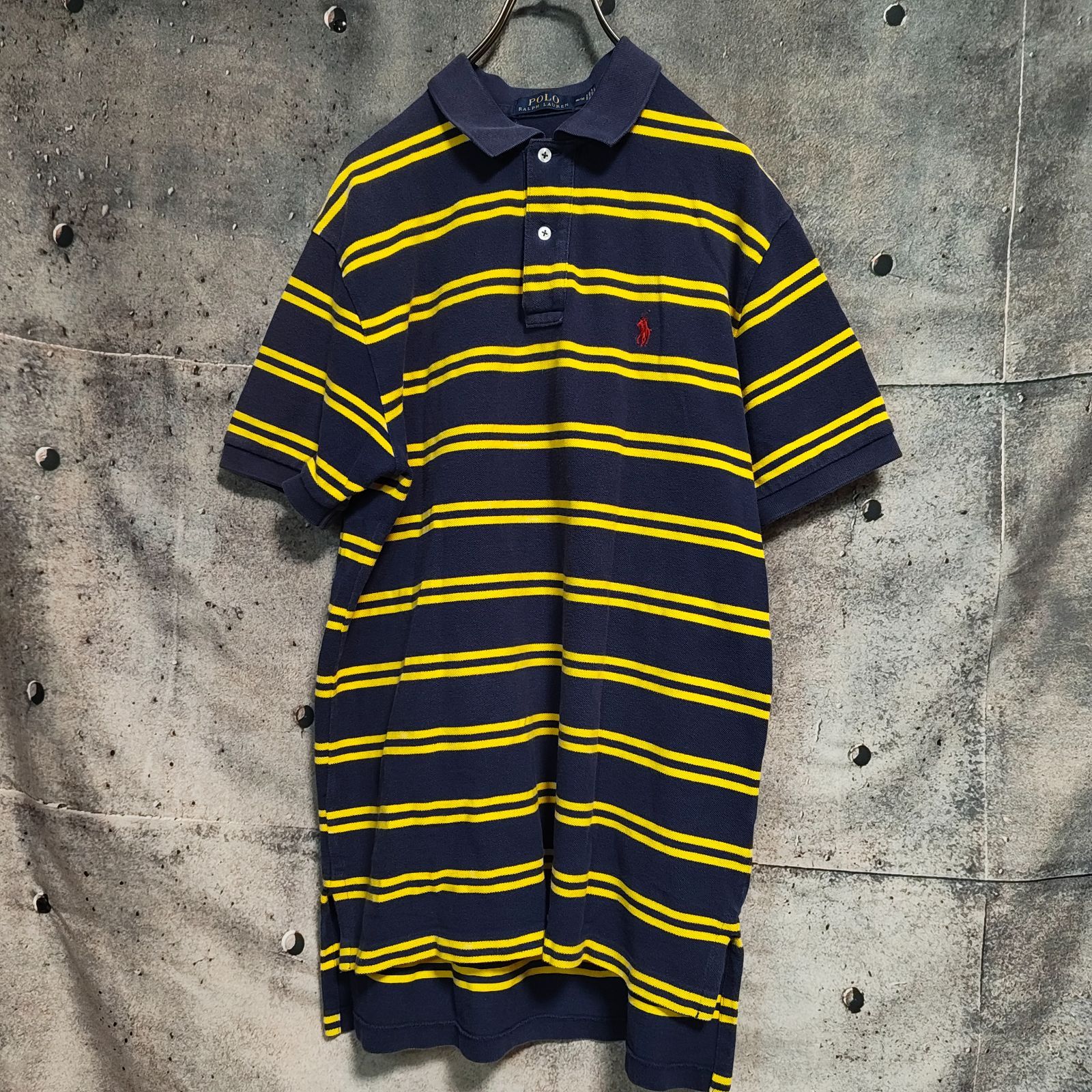 90s POLO RALPH LAURENポロラルフローレン 半袖 ポロシャツ ボーダー