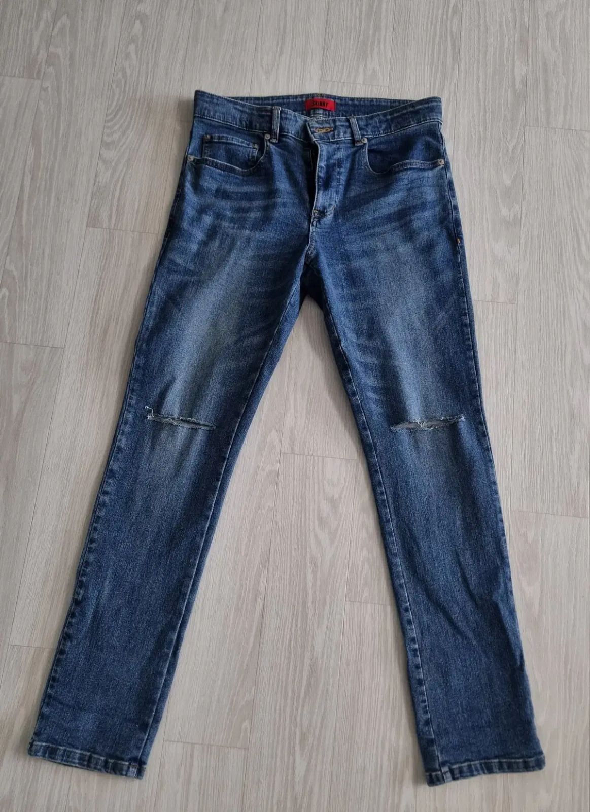 SYSTEM homme システムオム デニム 膝ダメージ デニム 82サイズ