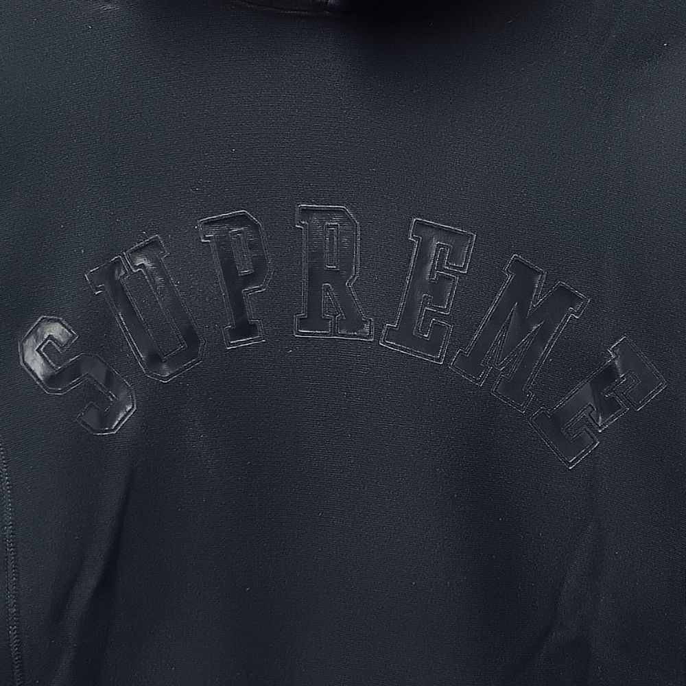 初期 Supreme シュプリーム パーカー アーチロゴ 紙タグ　ブラック SUPREME シュプリーム 初期 紙タグ アーチロゴ プリント スウェット