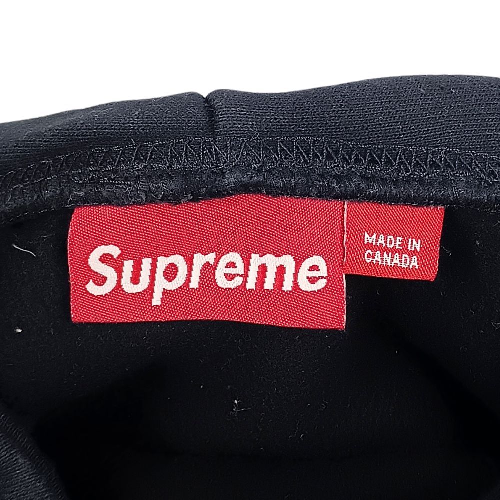 初期 Supreme シュプリーム パーカー アーチロゴ 紙タグ　ブラック SUPREME シュプリーム 初期 紙タグ アーチロゴ プリント スウェット