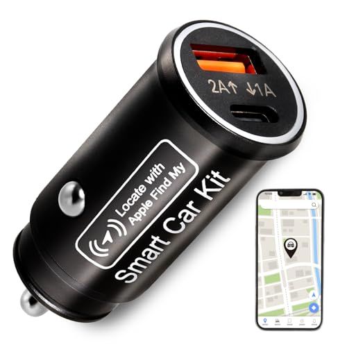 車用AirTag GPSトラッカー 位置情報 iOS専用 Apple「探す」のみ対応 車載充電器 電池不要 月額費不要 日本語説明書付きas 3d84293d