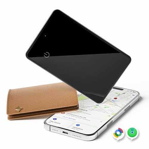 エアタグ カード【Apple・Google公式認証 ワイヤレス充電式】iOS&アンドロイド両対応 紛失防止タグ airtag Appleの「探す」とGoogleの「Find Hub」アプリ対応 財布にピッタリ gpsタグ スマートタグ 忘れ物 27142bd9