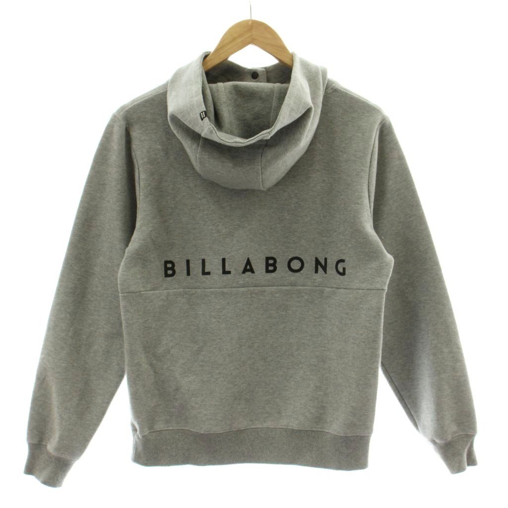 ビラボン BILLABONG ジャケット 上着 M グレー 長袖 スナップボタン 