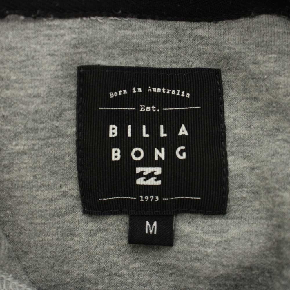 ビラボン BILLABONG ジャケット 上着 M グレー 長袖 スナップボタン 