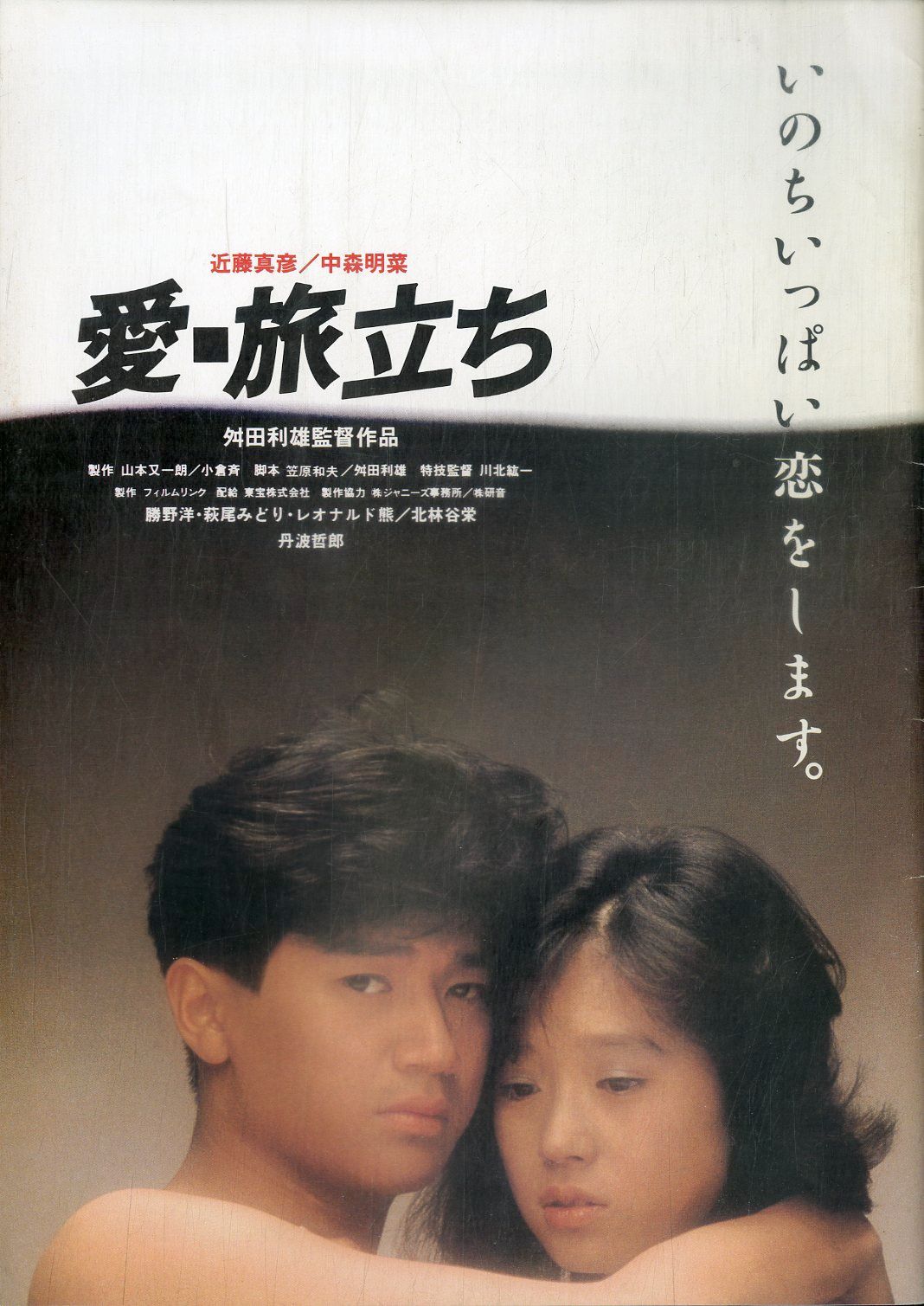 △△映画パンフ / 近藤真彦・中森明菜 / 愛・旅立ち / J00013915