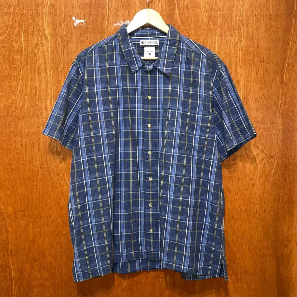 (XL) Columbia コロンビア CHECK 半袖 シャツ