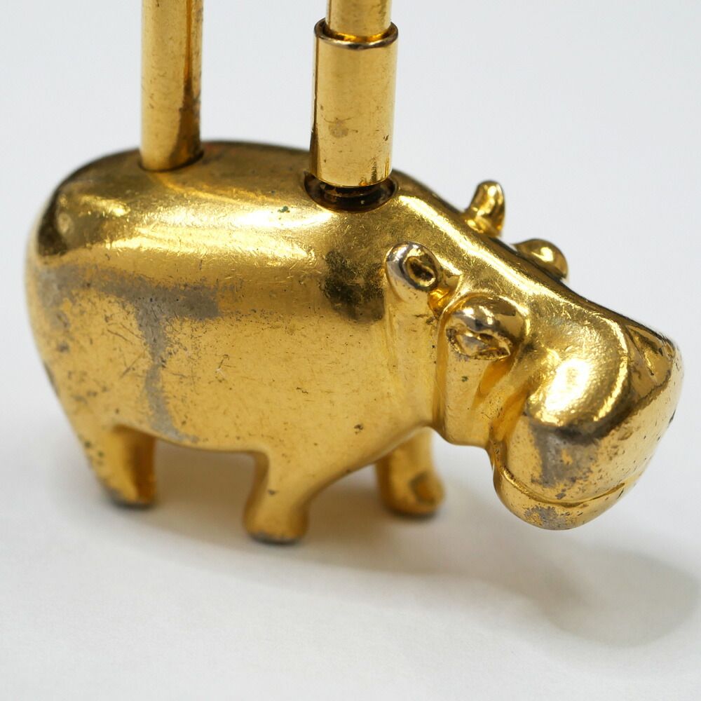 名東】エルメス カデナ カバ 2005年限定 ゴールド ANNEE DES FLEUVES