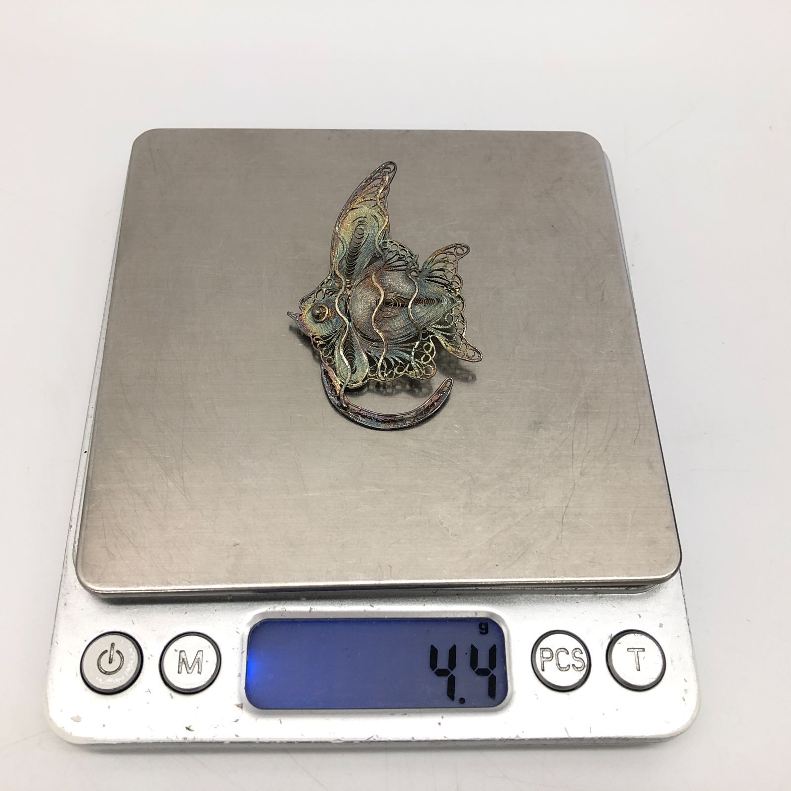 未使用】 保管品 インドネシア製 ヴィンテージ 銀線細工 フィリグリー 