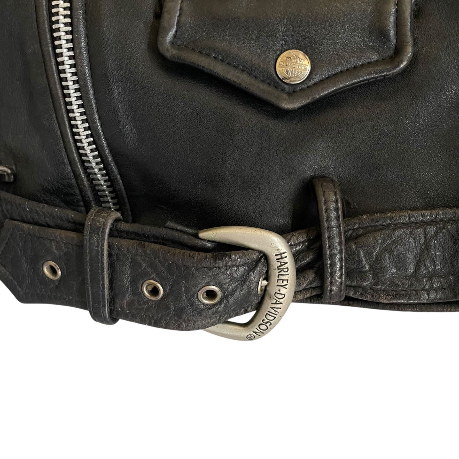 HARLEY DAVIDSON 本革 ダブルライダースジャケット M ハーレー HARLEY DAVIDSON(ハーレーダビッドソン) Double Riders Jacket ダブル