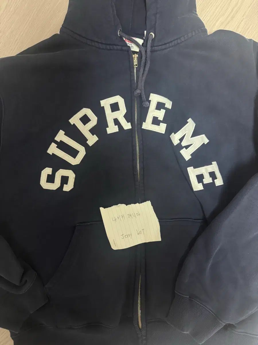 Supreme Champion フードジップアップ ネイビー Lサイズ