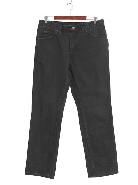リー 200 ブラック デニム パンツ メンズ 34 29 / ジーパン ストレート ジーンズ ボトムス ジッパーフライ 5ポケット 革パッチ メキシコ製