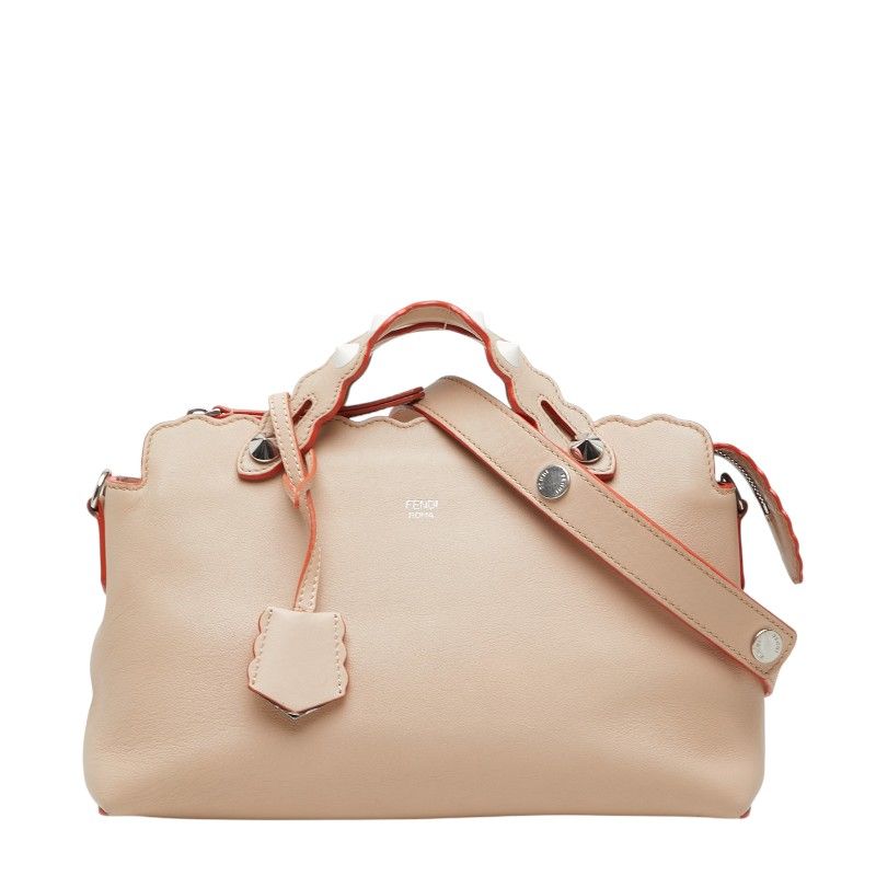 FENDI フェンディ スタッズ レザーバッグ ハンドバッグ FENDI 