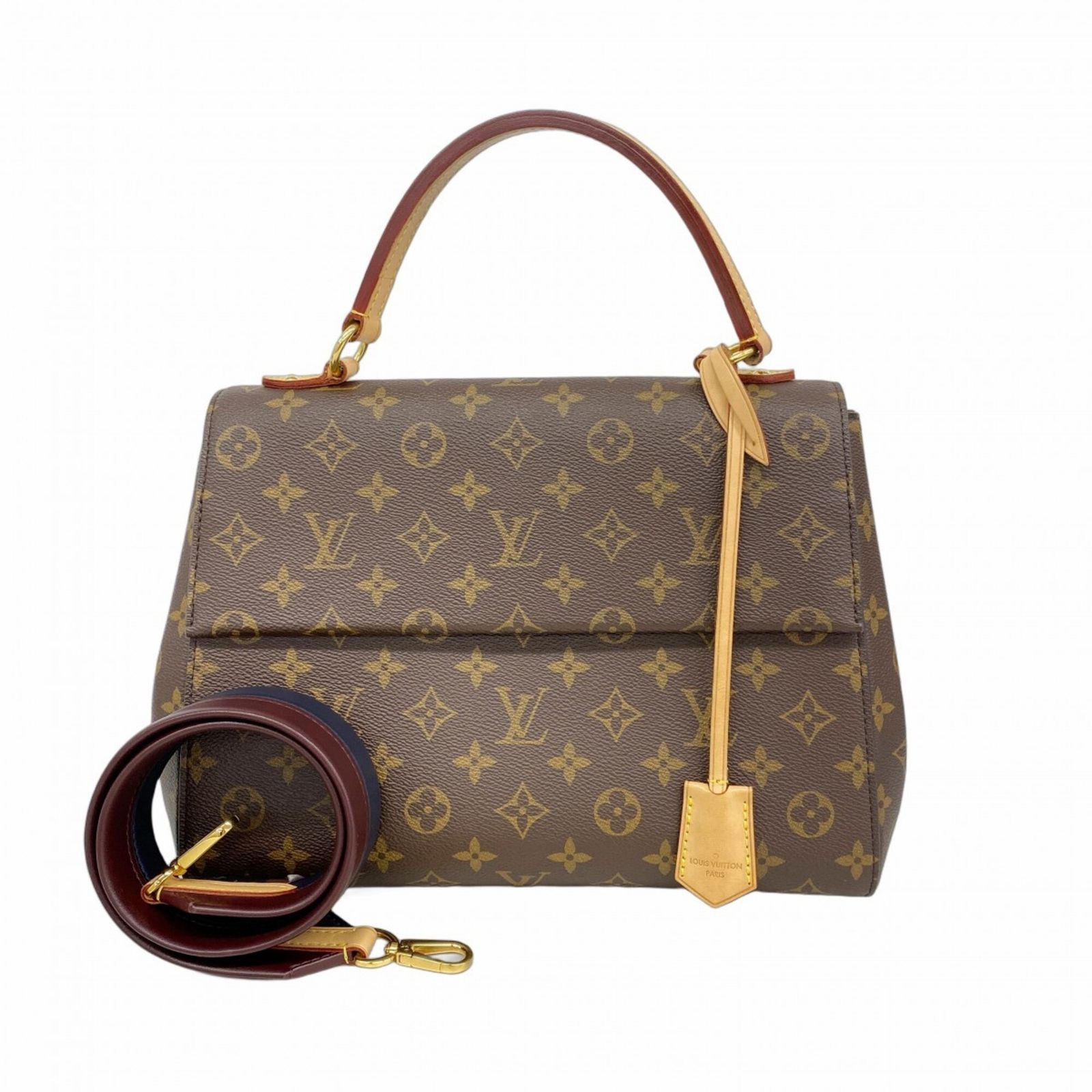 ルイ・ヴィトン(Louis Vuitton) ルイ・ヴィトン ハンドバッグ モノグラム クリュニーMM M43236 ブラウン 2wayバッグレディース