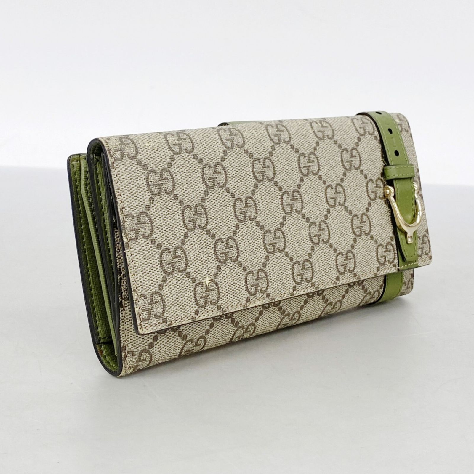 グッチ(Gucci) グッチ 長財布 GGスプリーム 309754 ブラウン カーキ