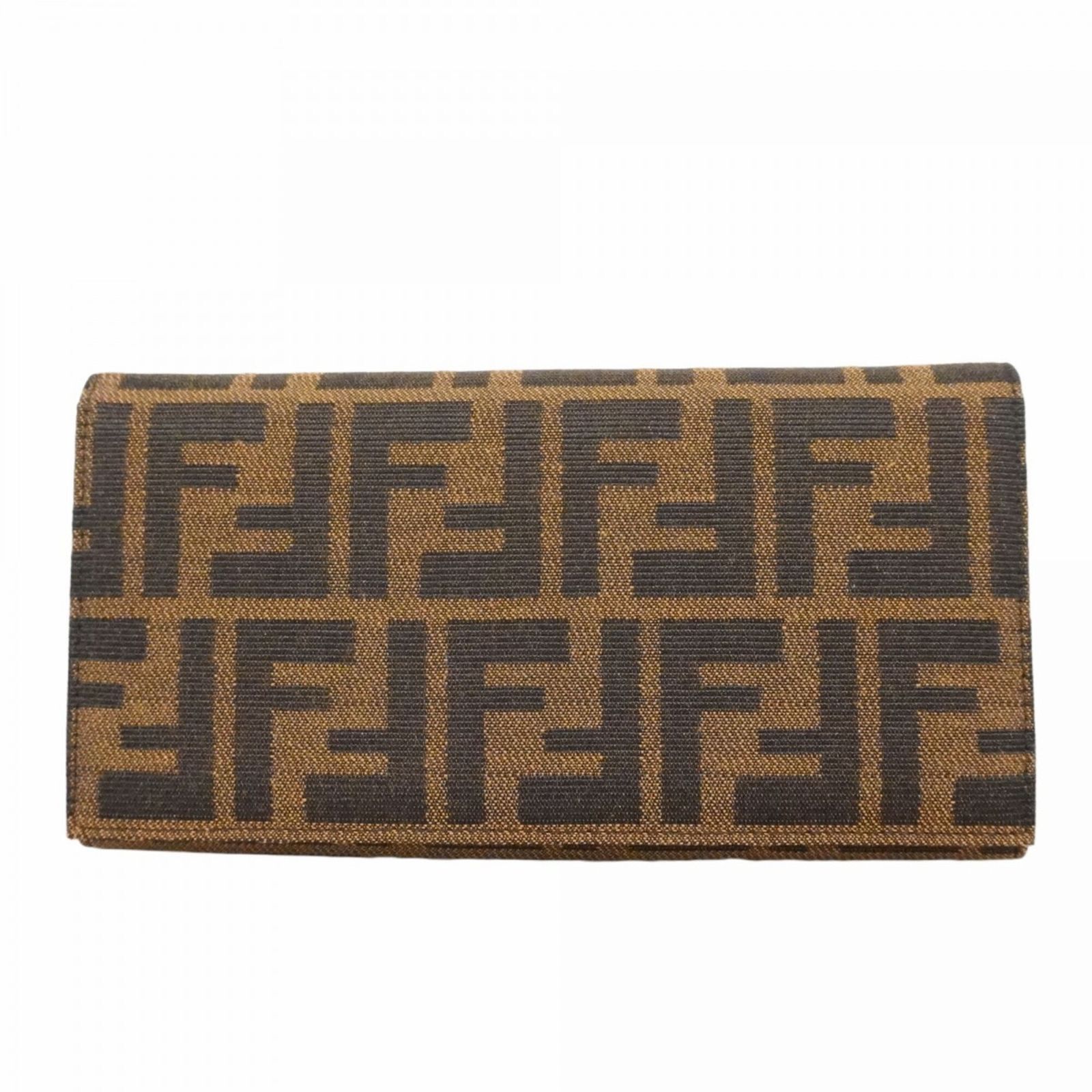 フェンディ(Fendi) フェンディ 長財布 ズッカ ナイロンキャンバス 