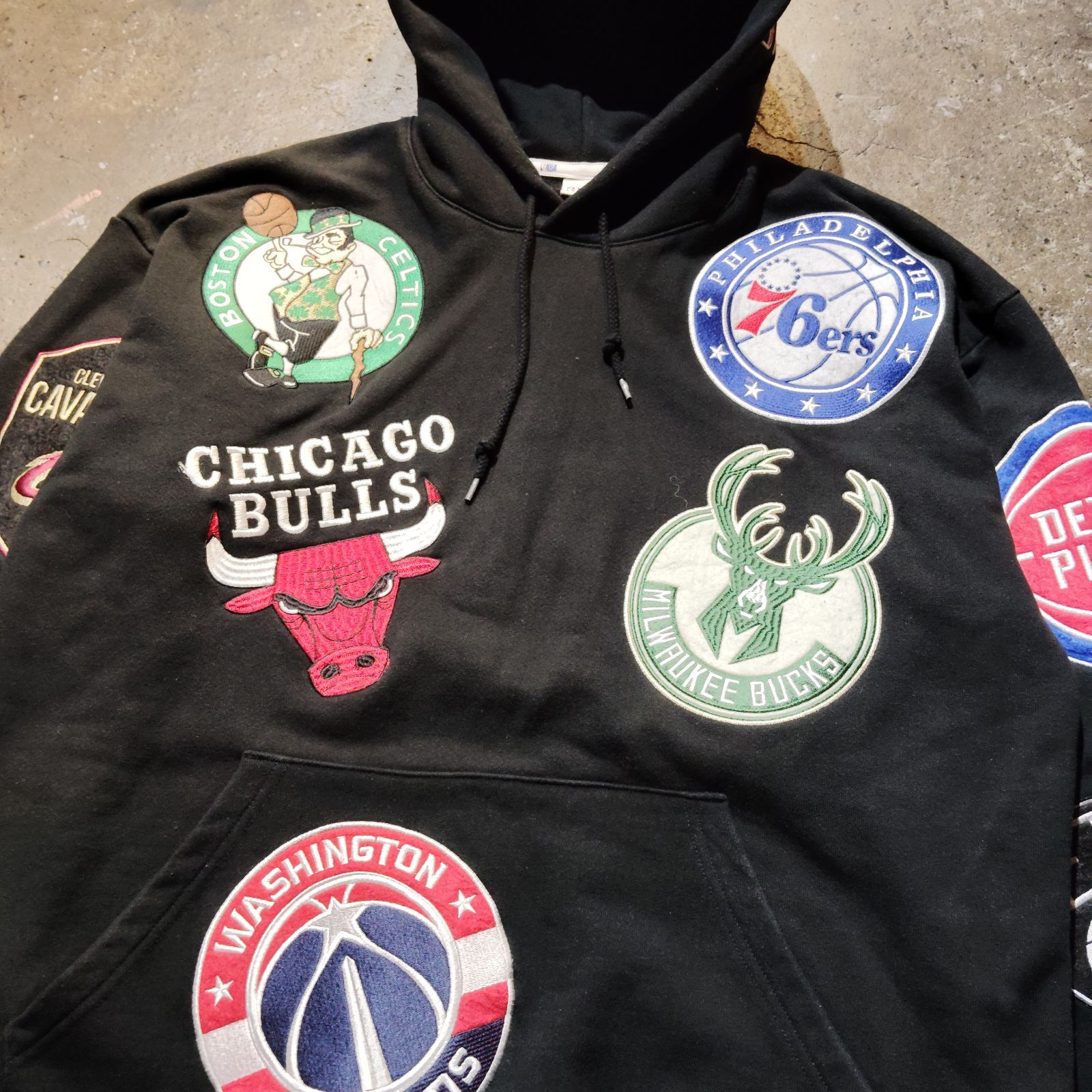 NBA 23FW Wappen Hoodie Sweat T23 エヌビーエー ワッペン フーディ 